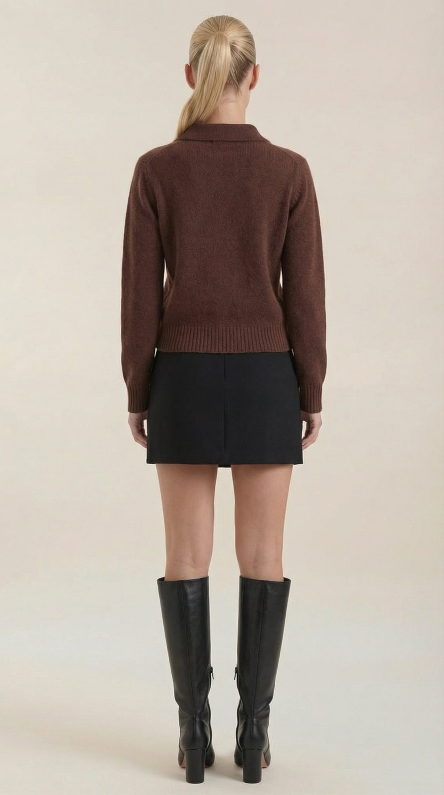 Kristy Knitted Polo Sweater
