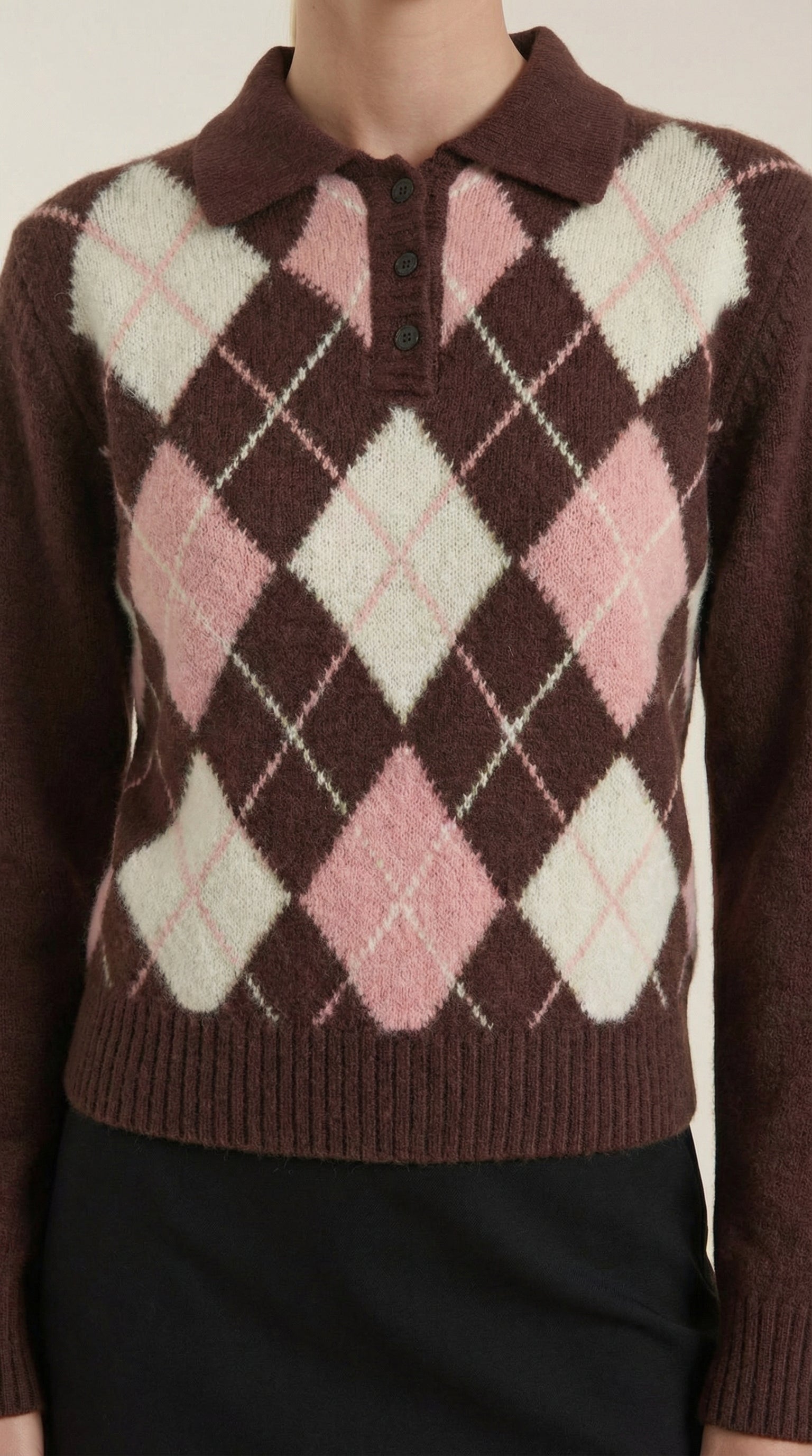 Kristy Knitted Polo Sweater