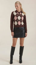 Kristy Knitted Polo Sweater