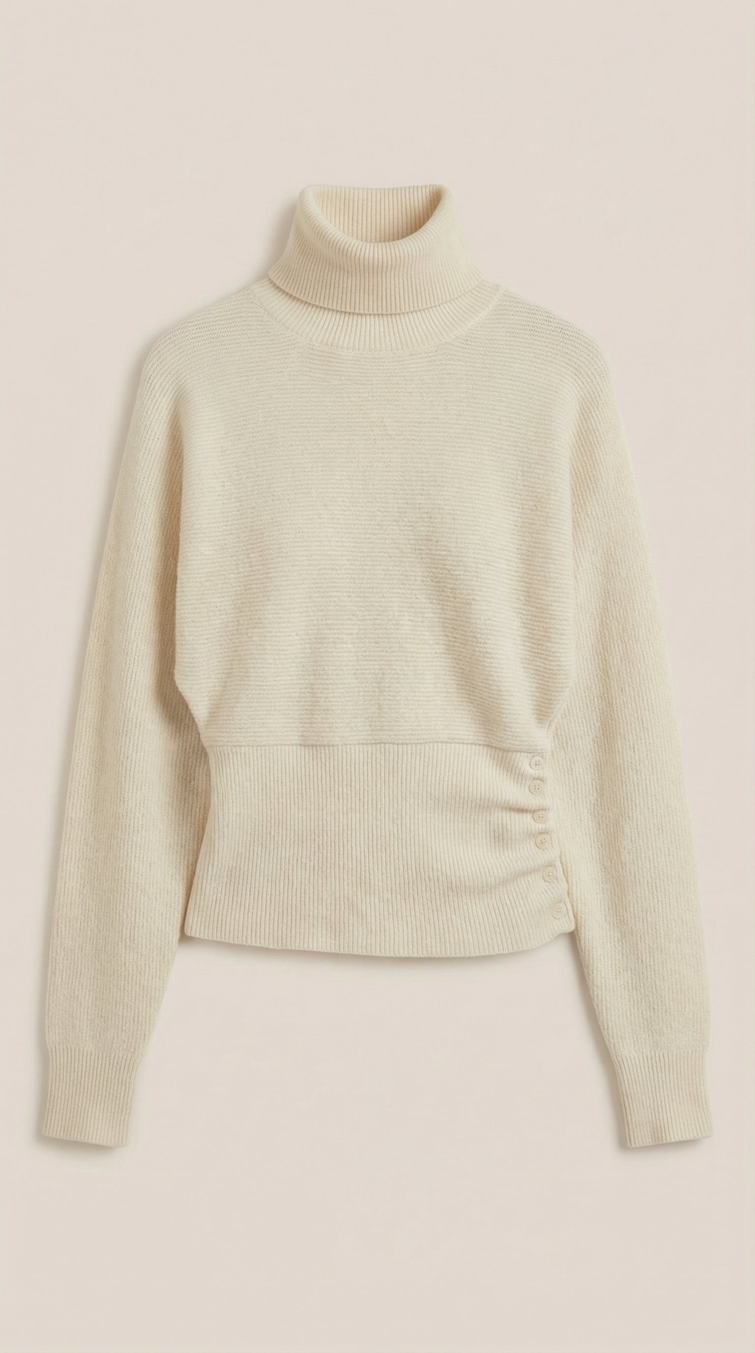 Leticia Ribbed High-Neck Sweater