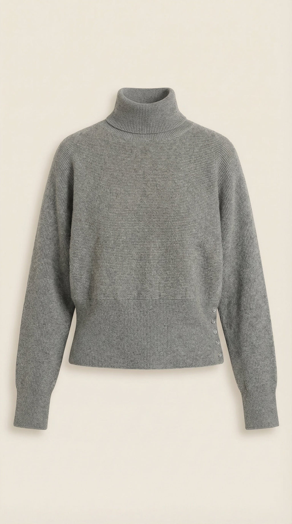 Leticia Ribbed High-Neck Sweater
