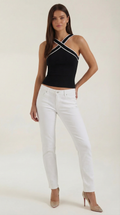 Top Halter Nia con Diseño entrelazado