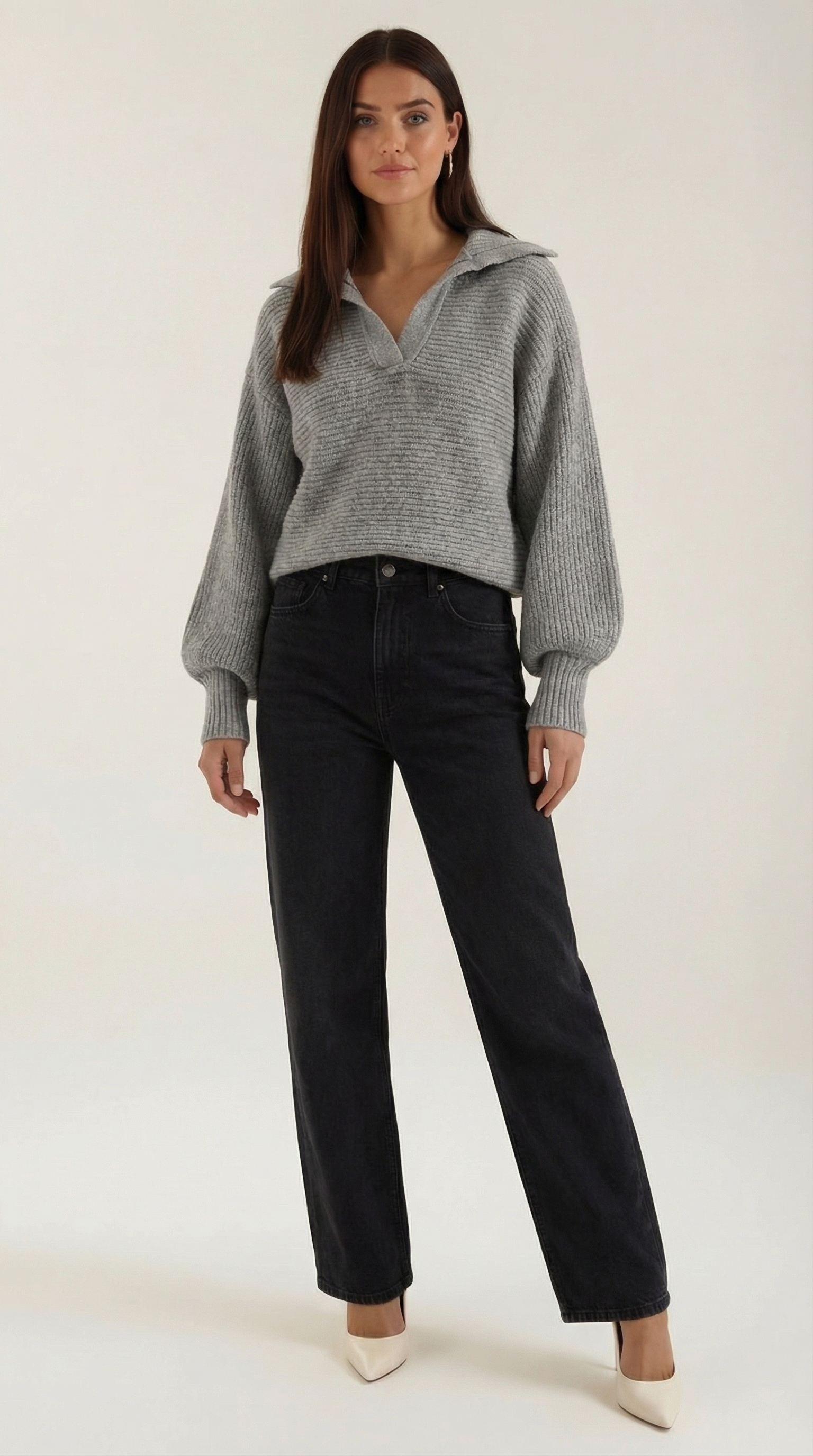 Chunky knit turtleneck sweater