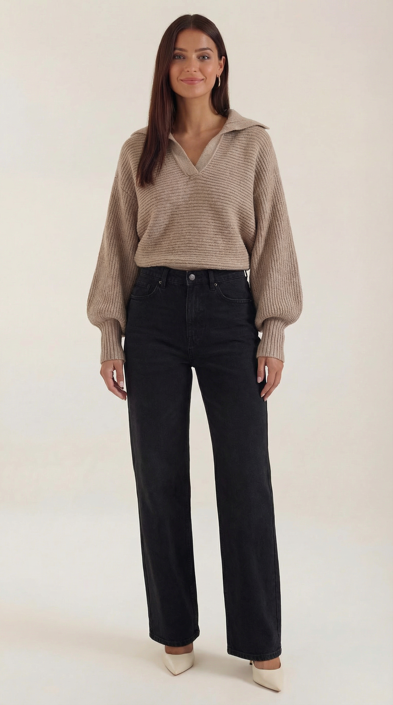 Chunky knit turtleneck sweater
