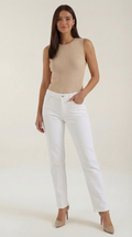 Ribbed Sleeveless Top Rain