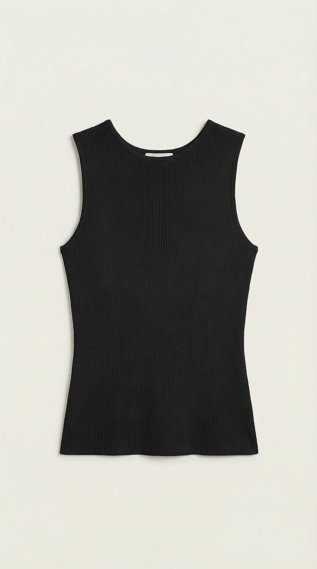 Ribbed Sleeveless Top Rain