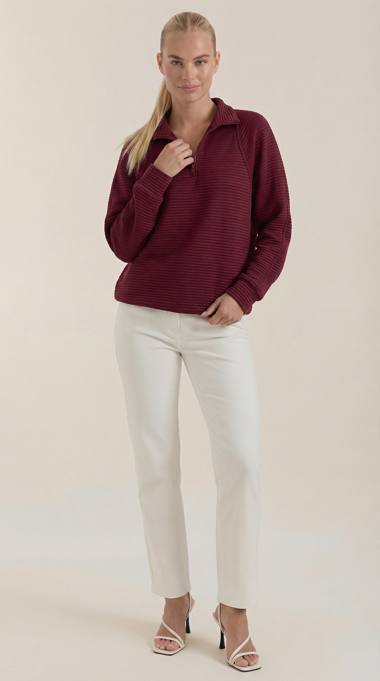 Melinda Polo Half-Zip Pullover