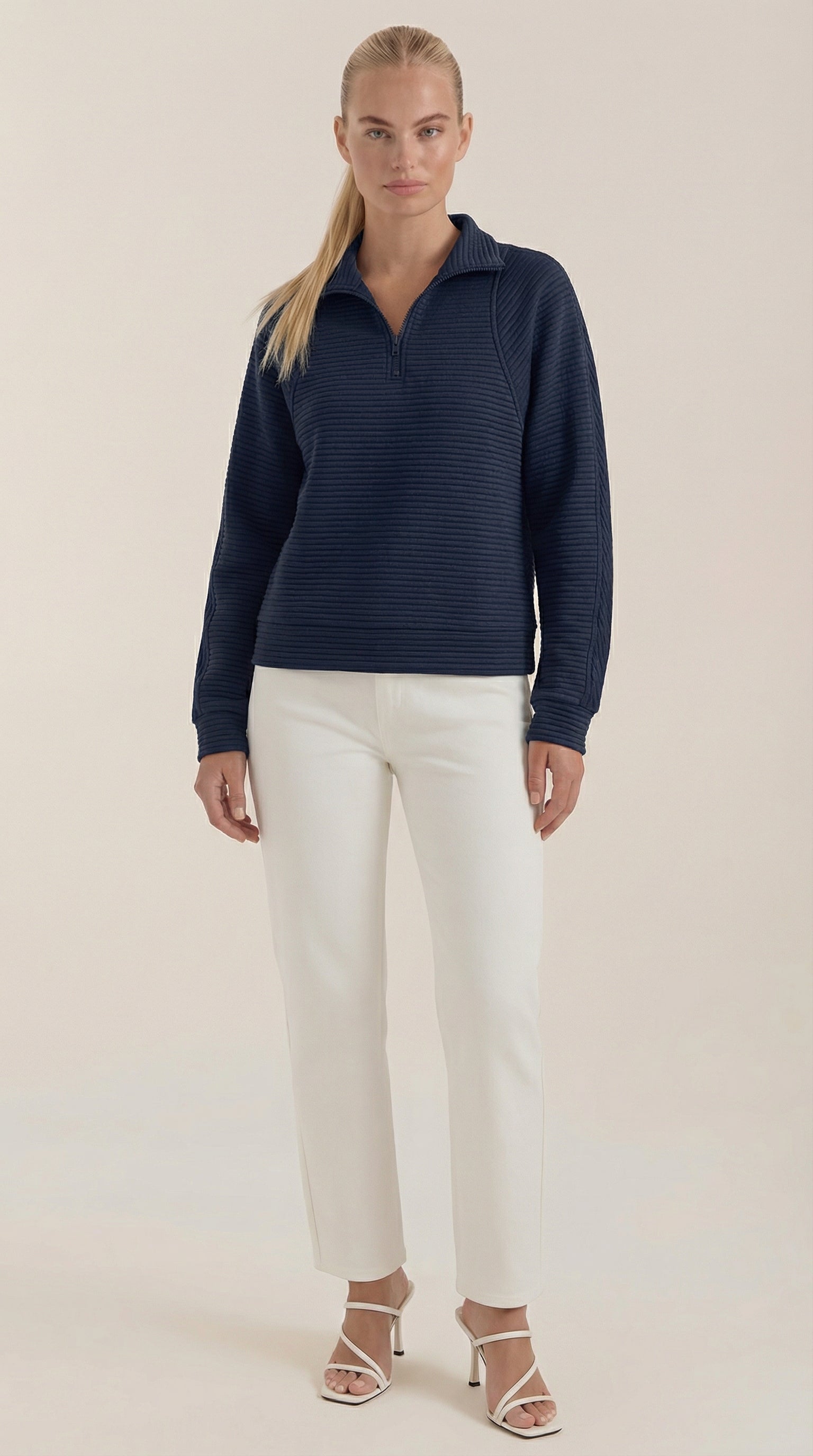 Melinda Polo Half-Zip Pullover
