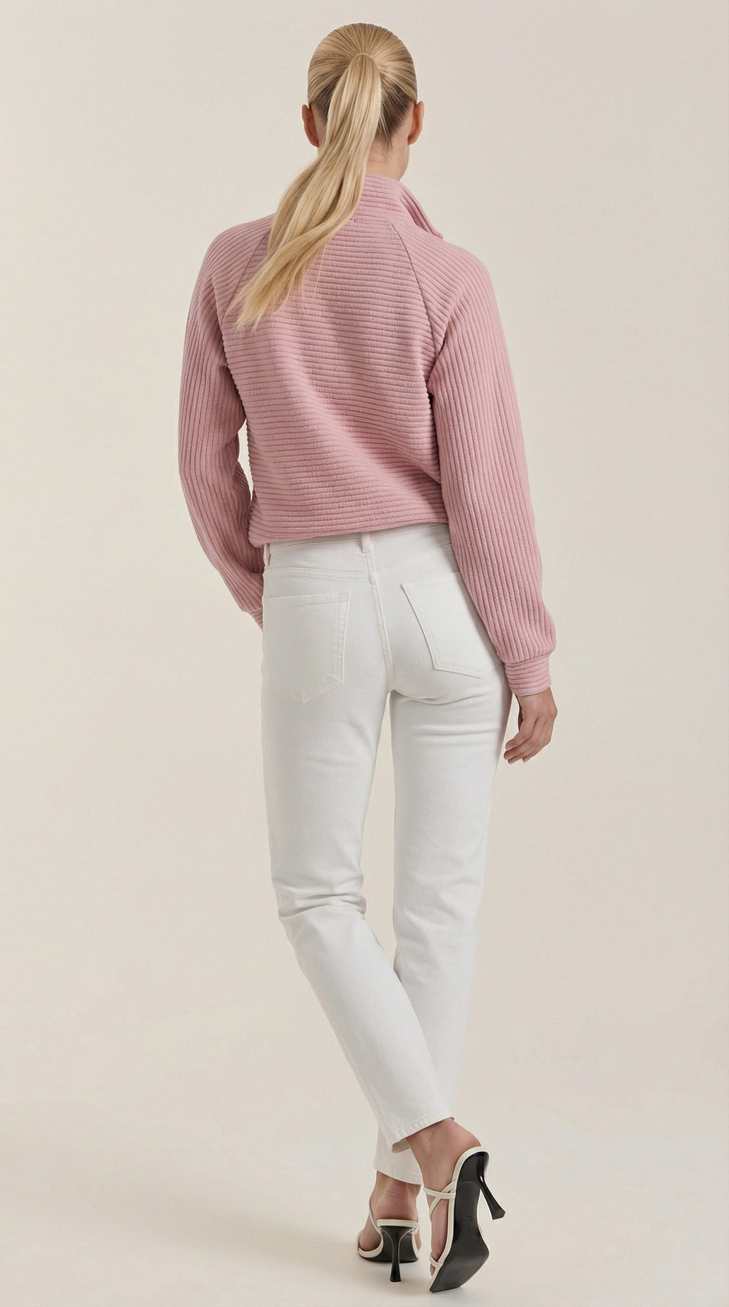 Melinda Polo Pullover con Media Cremallera
