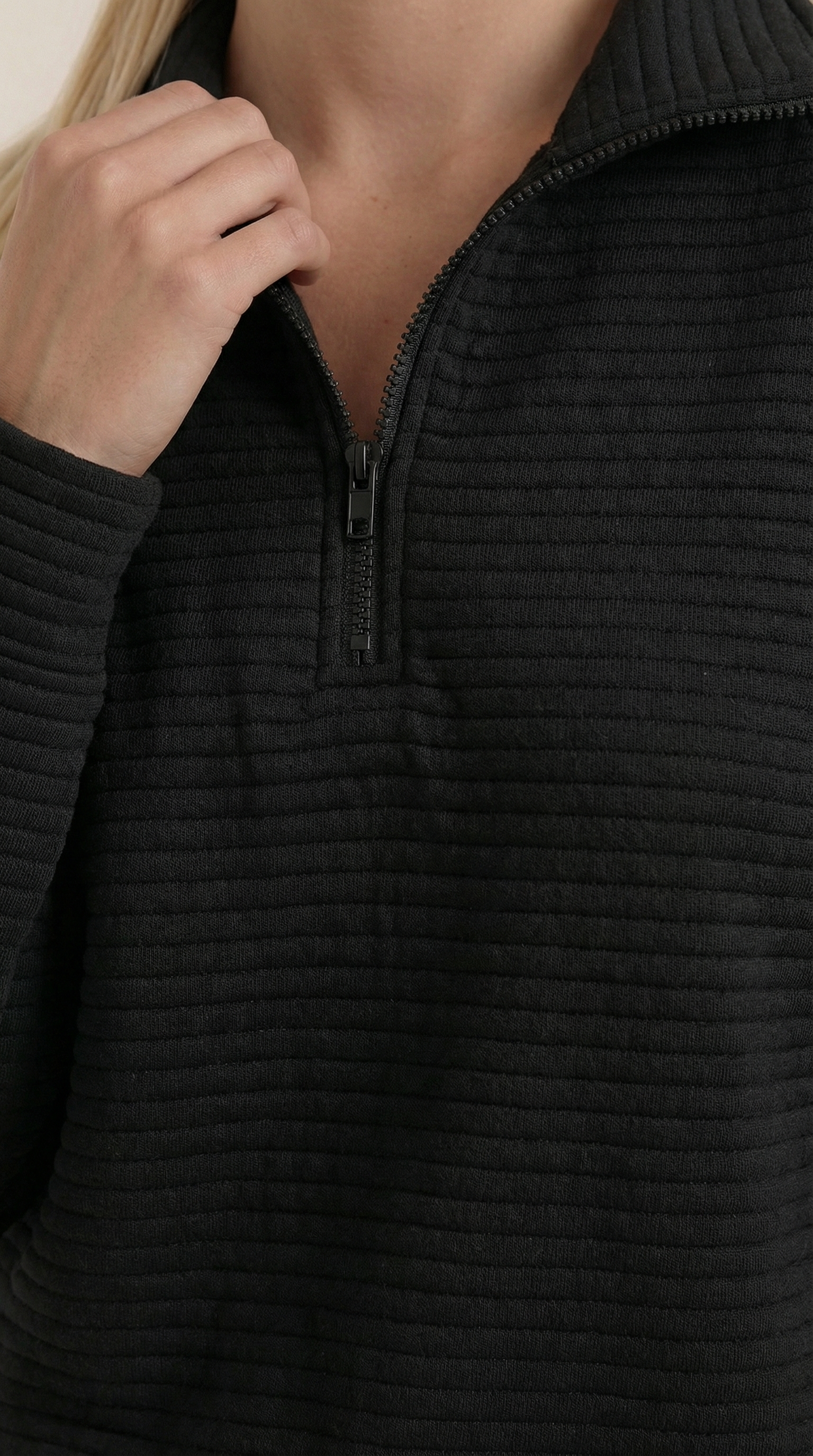 Melinda Polo Pullover con Media Cremallera