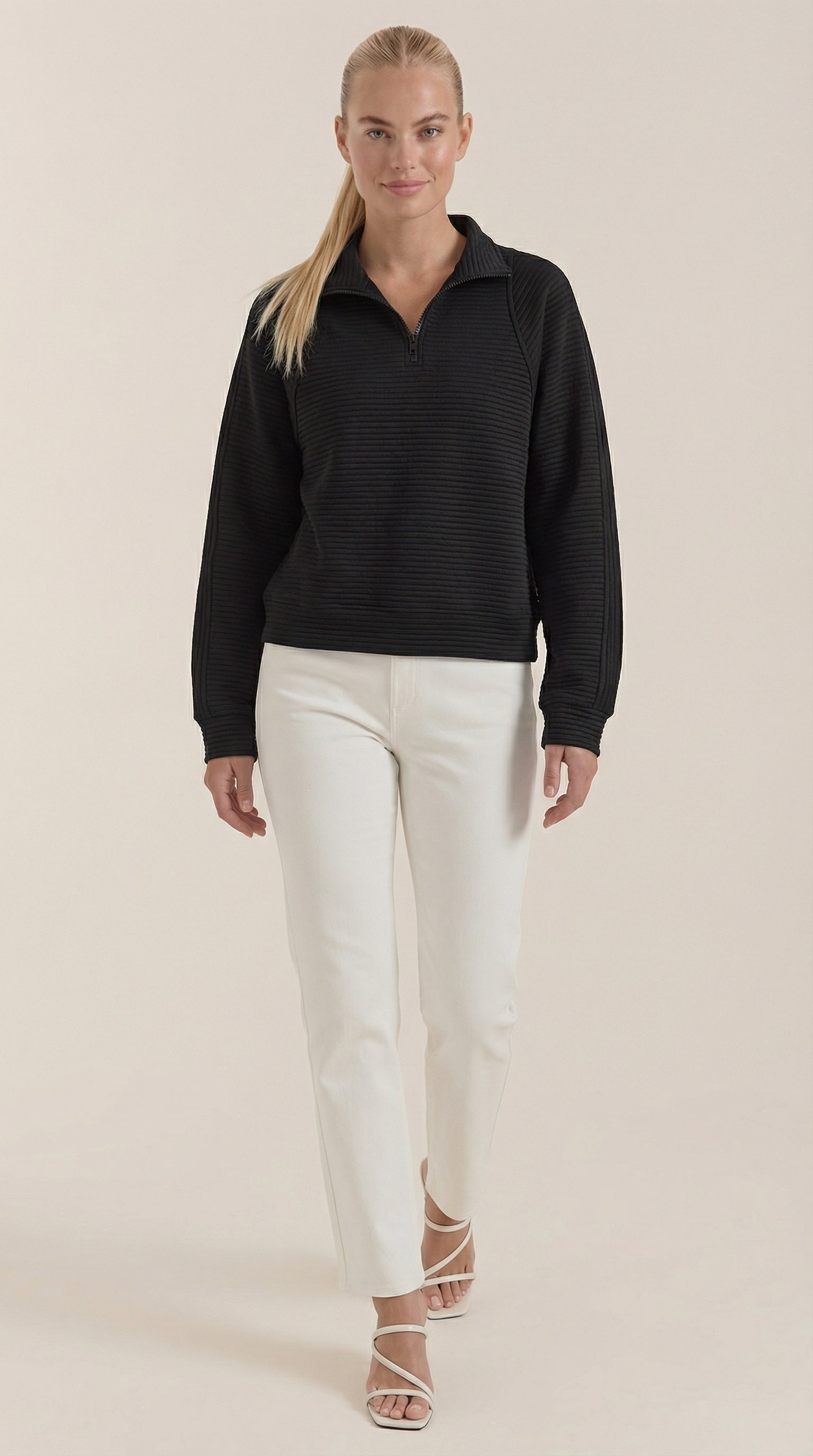 Melinda Polo Half-Zip Pullover